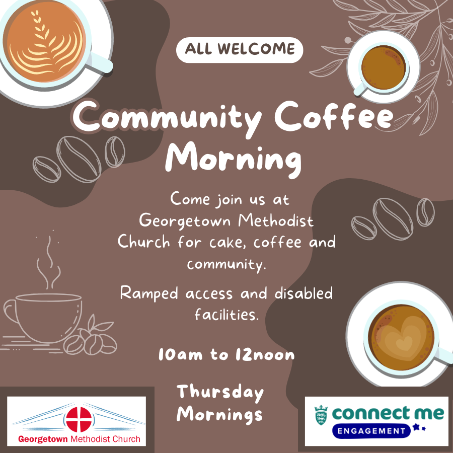 Thursday, 13 August 10:00am - 12:00pm Community Coffee Morning